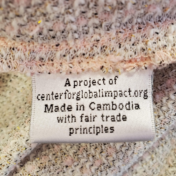 NWT ByTavi Women's Champagne Blush Asymmetrical Cardigan Sweater Sz Med - Picture 10 of 14